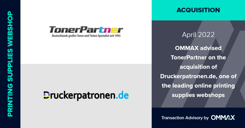 OMMAX advised TonerPartner on the acquisition of Druckerpatronen.de