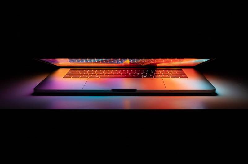Laptop glows in the dark