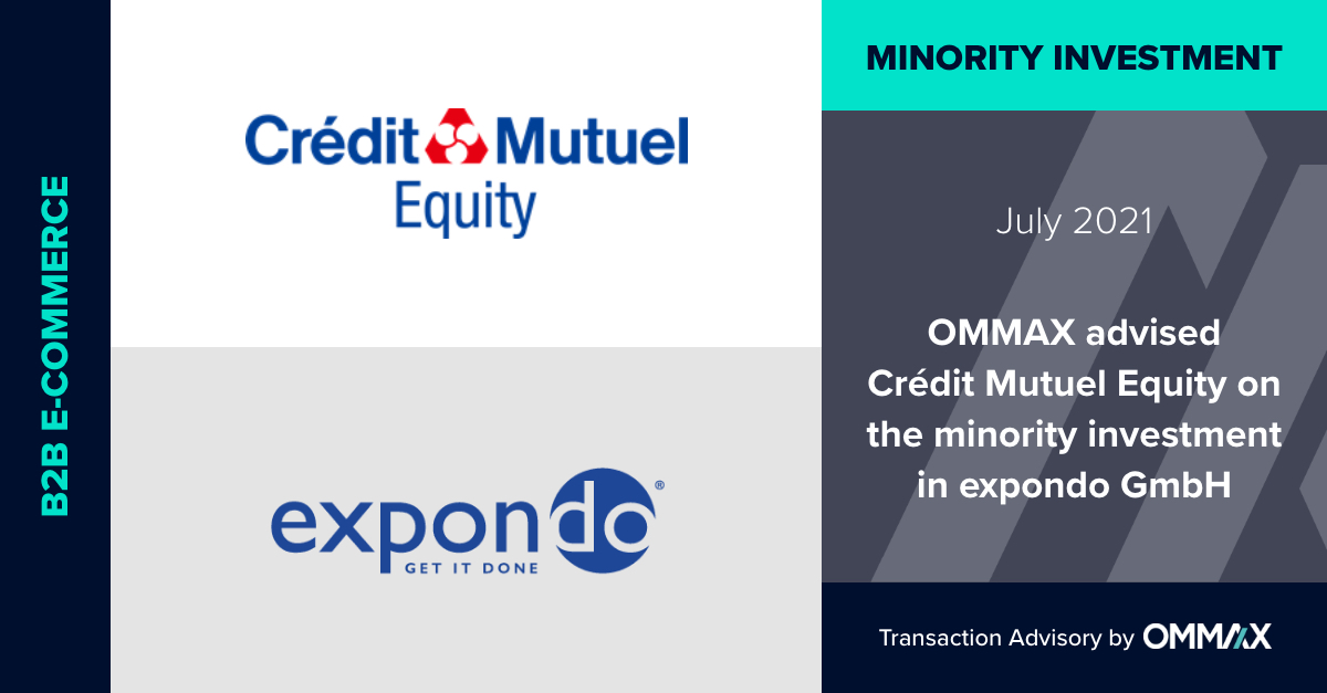 OMMAX advised Crédit Mutuel Equity on the minority investment in expondo GmbH