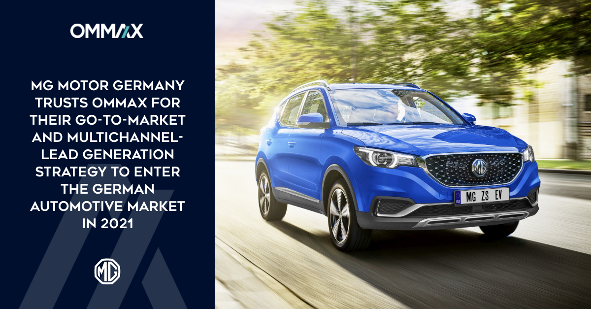 MG Motor Germany trusts OMMAX for their go-to-market and multichannel lead generation strategy