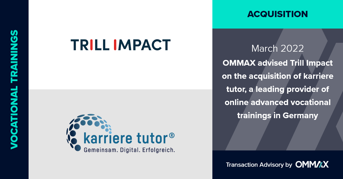 OMMAX advised Trill Impact on the acquisition of karriere tutor