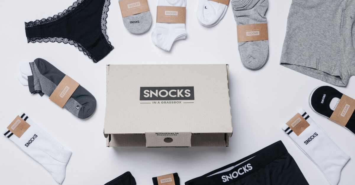 SNOCKS box and products